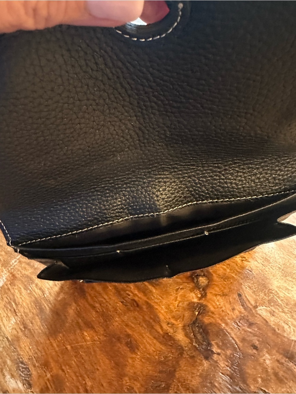 Hermes Black Pebbled Leather Wallet Clutch - Picture 10 of 10